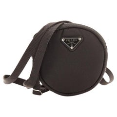 Prada Round Convertible Pouch Tessuto Mini