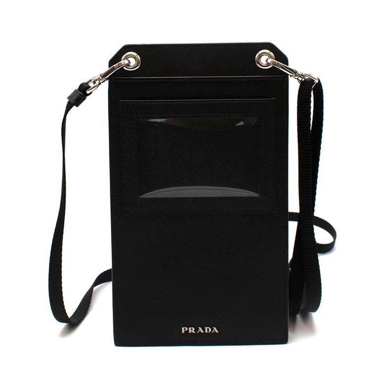 Prada Smartphone Case Crossbody Tessuto with Saffiano Leather at 1stDibs