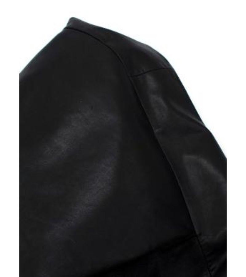Prada Runway Calfskin Black Leather Jacket For Sale 6