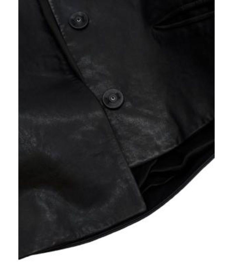 Prada Runway Calfskin Black Leather Jacket For Sale 4