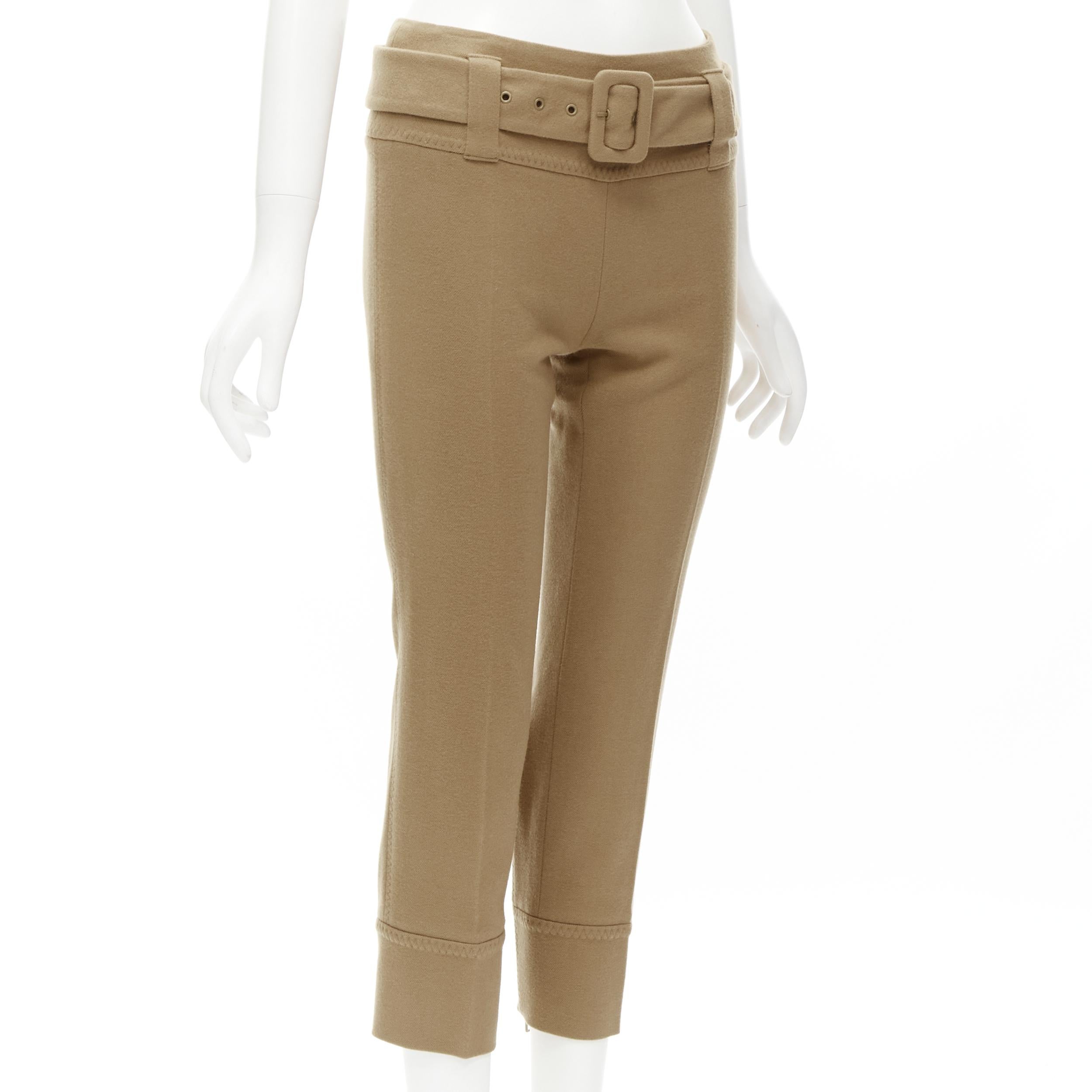 camel tapered pants