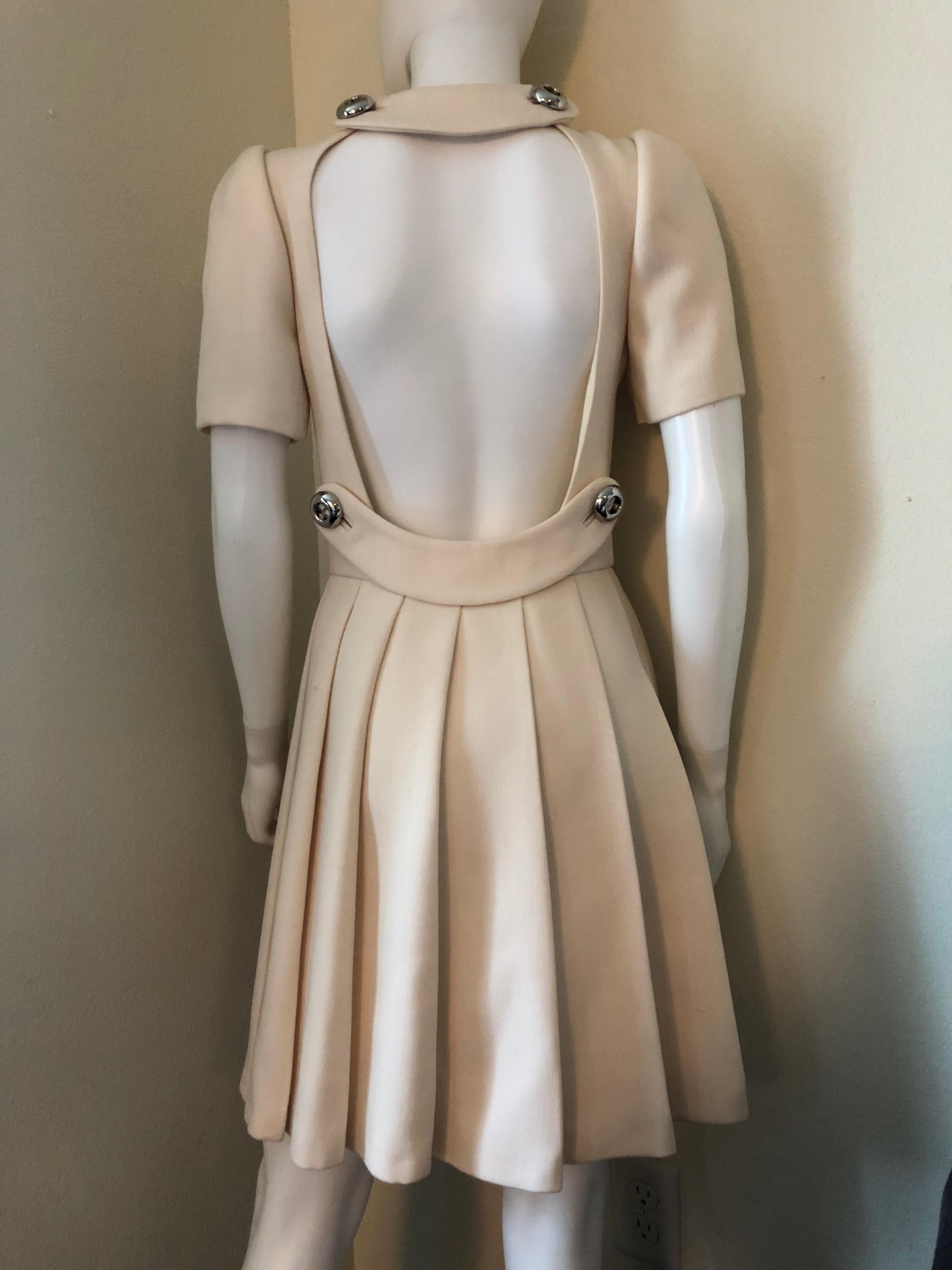 Women's Prada Runway cream ivory Dress  For Sale