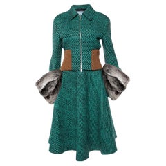Prada - Runway Fall/Winter 2013 Skirt and Jacket with Fur Size 40IT