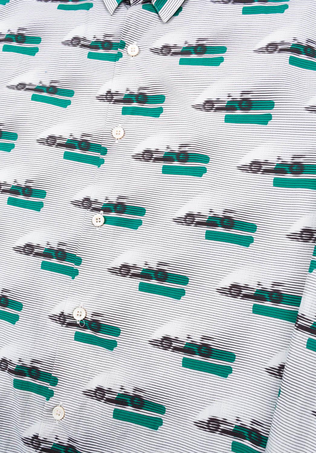 Gray Prada runway formula Men Shirt Size 41 -Large, S1077 For Sale