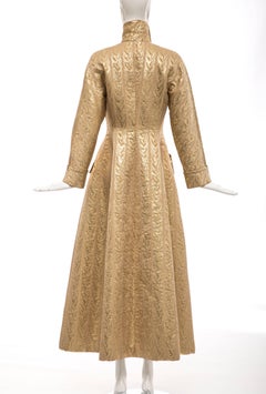 Prada Runway Gold Brocade Evening Coat, Fall 1992