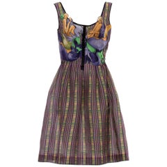 Prada Runway Silk James Jean Fairy Print Sleeveless A - Line Dress, Spring 2008