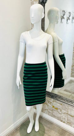 Prada Runway Striped Pencil Skirt