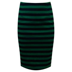 Prada Runway Striped Pencil Skirt