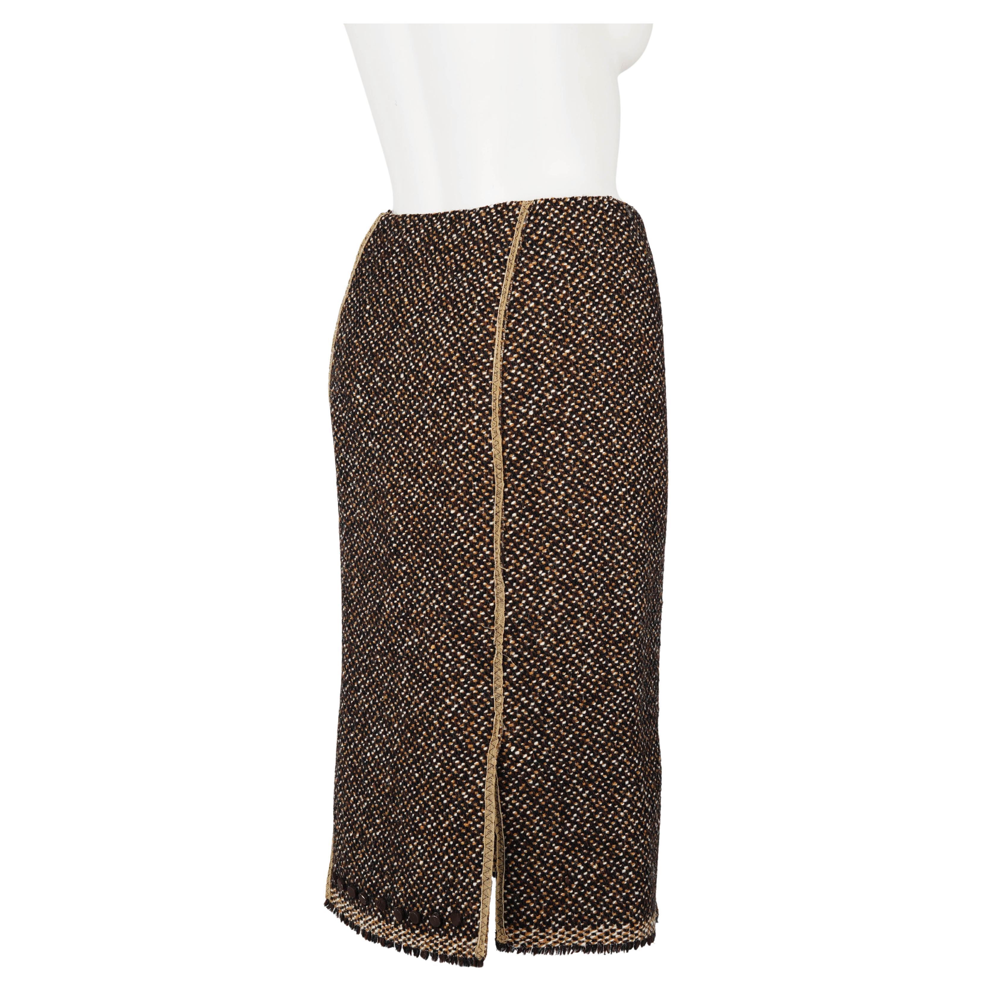 Prada Runway Tweed Rock - Fall/Winter 2000 Collection im Angebot 2