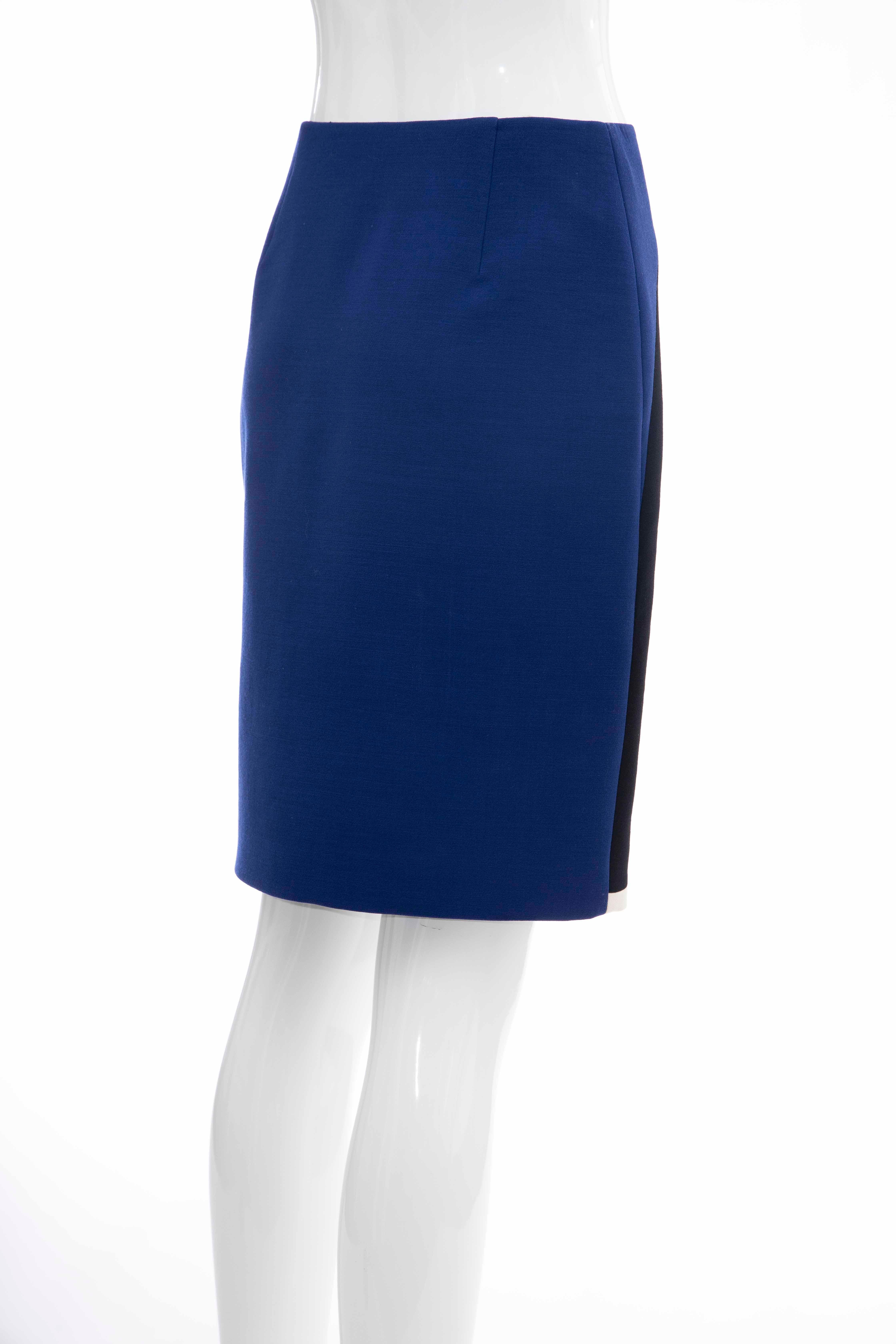 Prada Runway Virgin Wool Silk Bead Embroidery Pencil Skirt, Spring 2014 For Sale 2