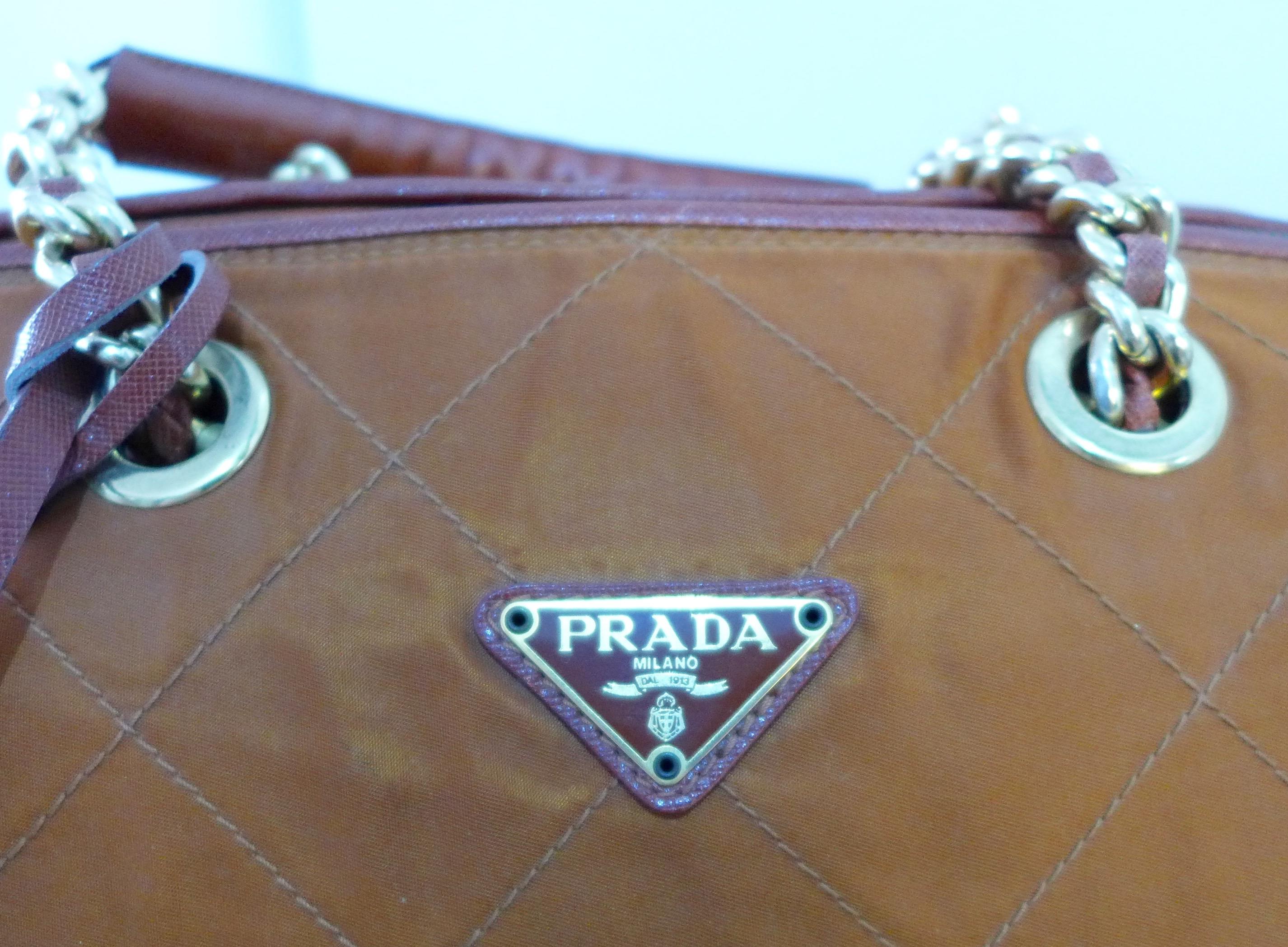 nylon tote leather handles