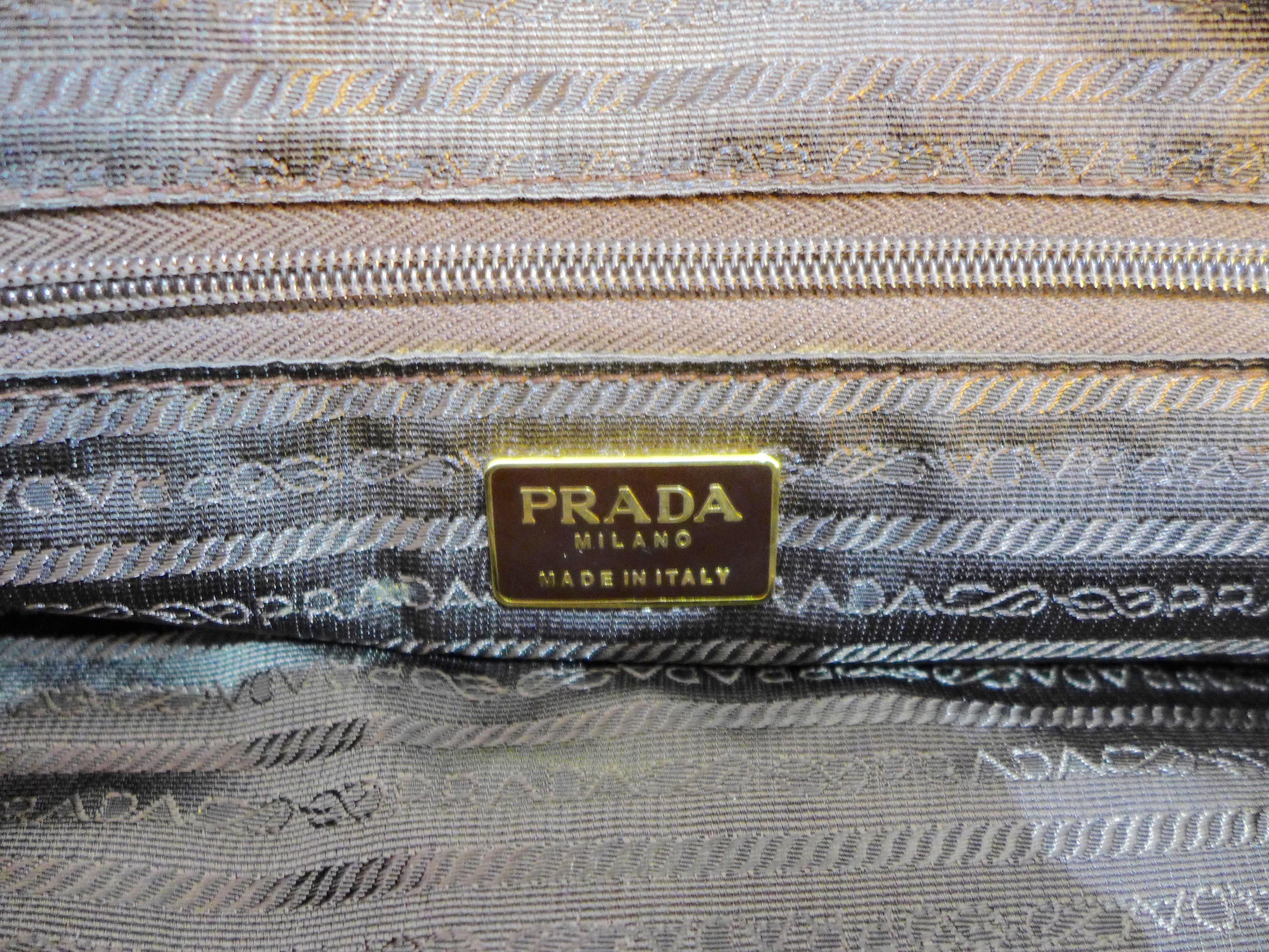 Women's or Men's PRADA Rust Nylon Tote Bag