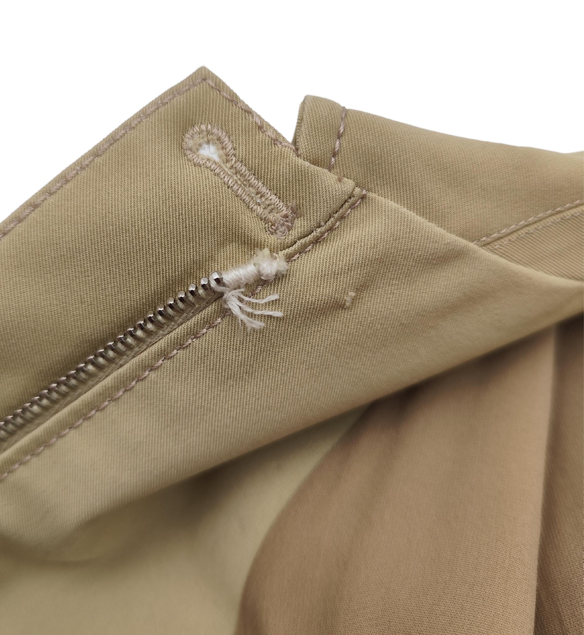 Prada S/S 1996 tan front zip midi dress 8