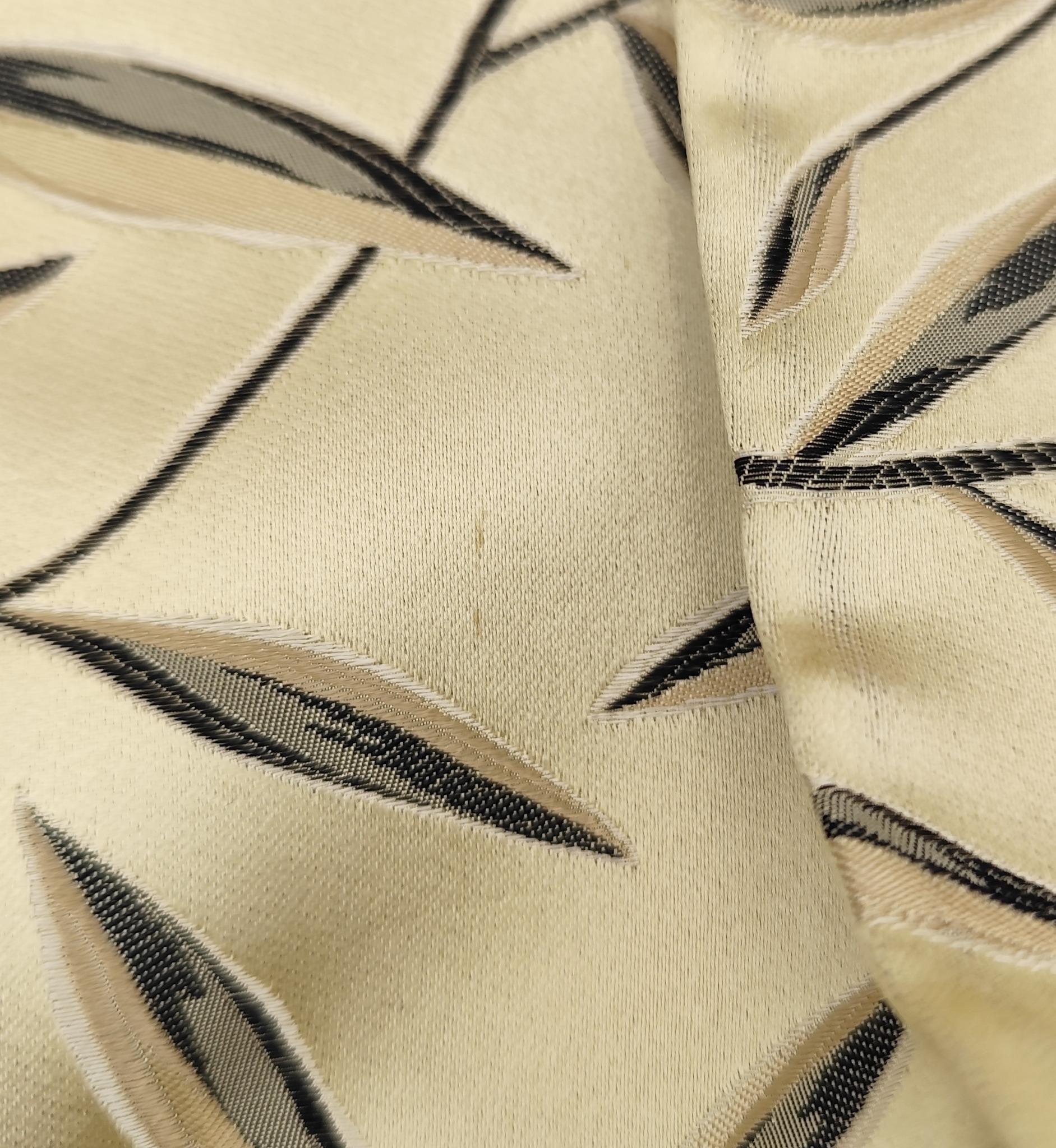 Prada S/S 1997 golden silk embroidered leaves jacket 6