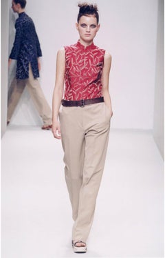 Prada S/S 1997 Silk Cheongsam Sleeveless Top