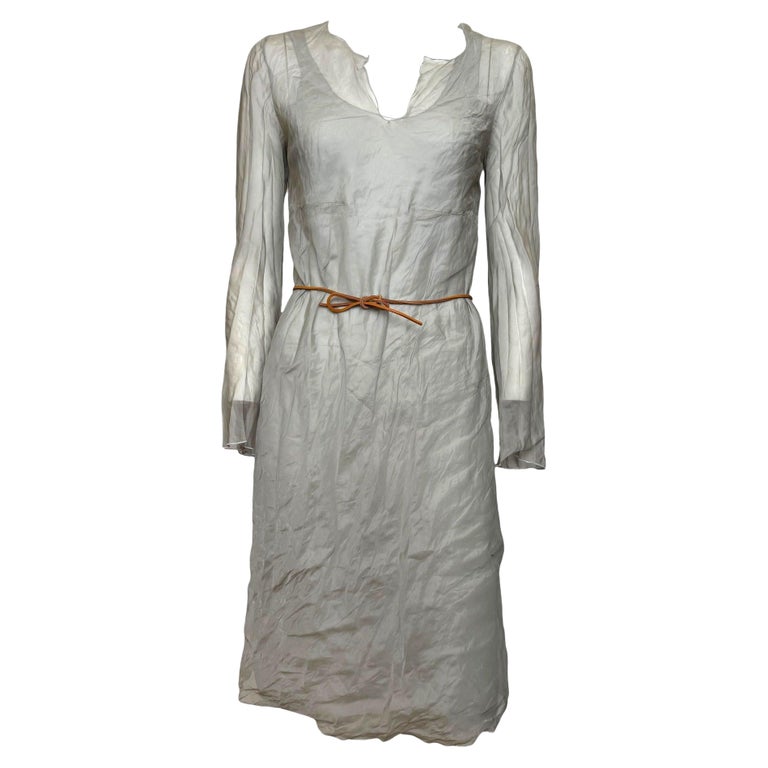 prada sheer dress Prada Spring 2006 100% Silk Dress 40 Archive Rare Pink Sz S XS Catwalk Runway