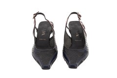 Prada F/S 2000 Schwarze Sport-Slingbacks