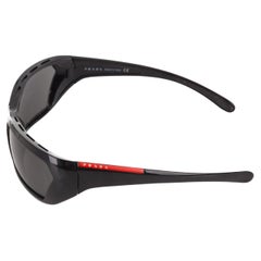 Used Prada S/S 2000 Linea Rossa logo wrap sunglasses