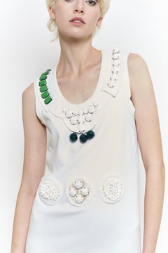 Prada S/S 2003 Runway Campaign Beaded Shift Dress