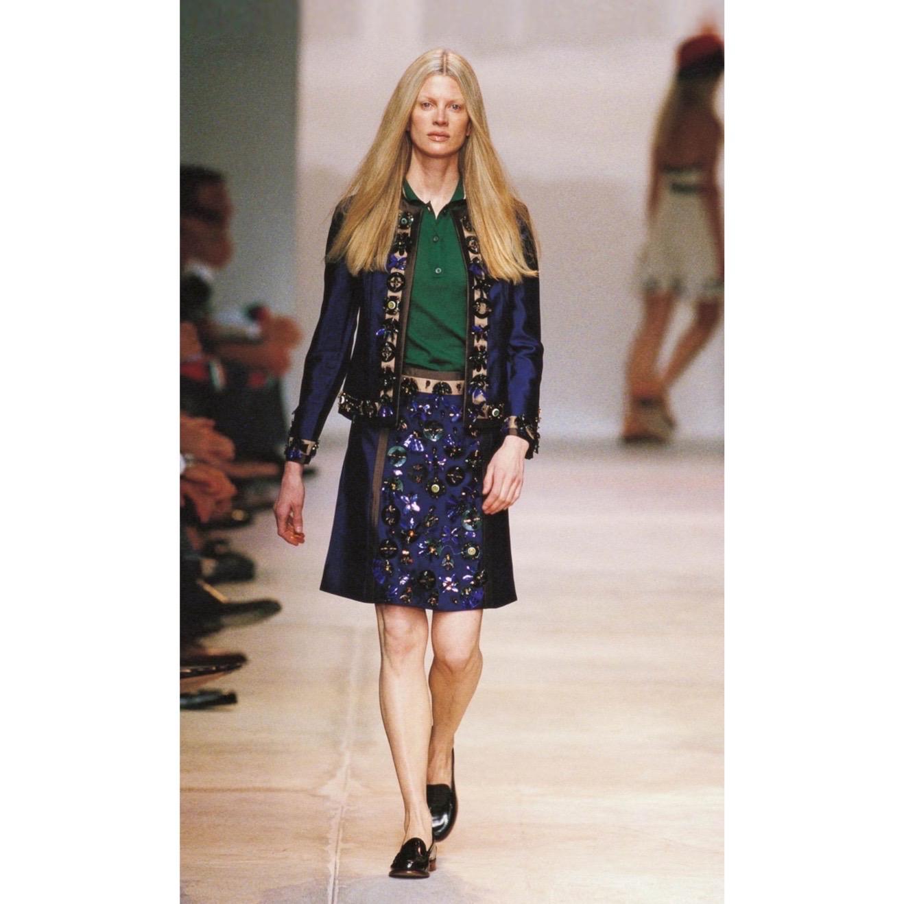 Prada S/S 2005 Crystal Embellished Skirt Suit 9