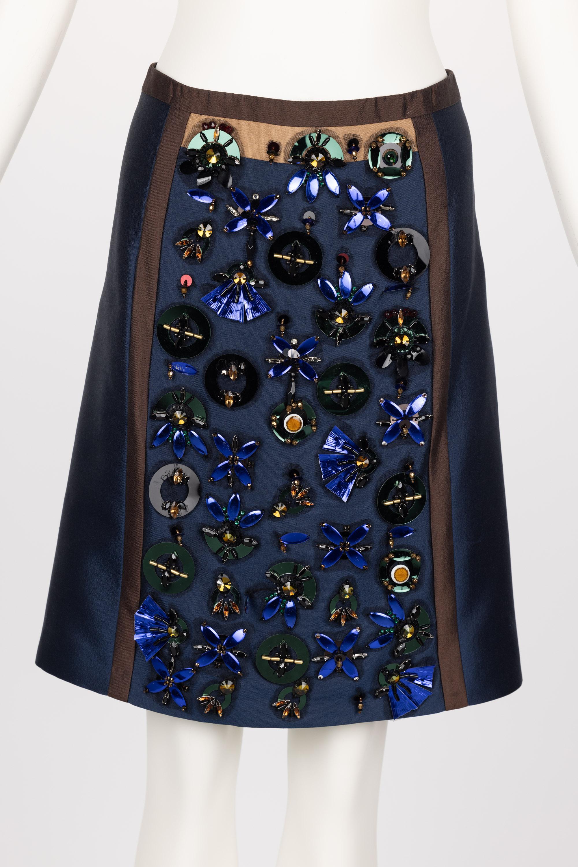 Prada S/S 2005 Crystal Embellished Skirt Suit 5