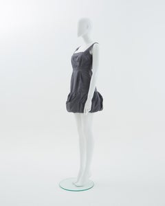 Prada S/S 2007 Gray silky cocktail dress