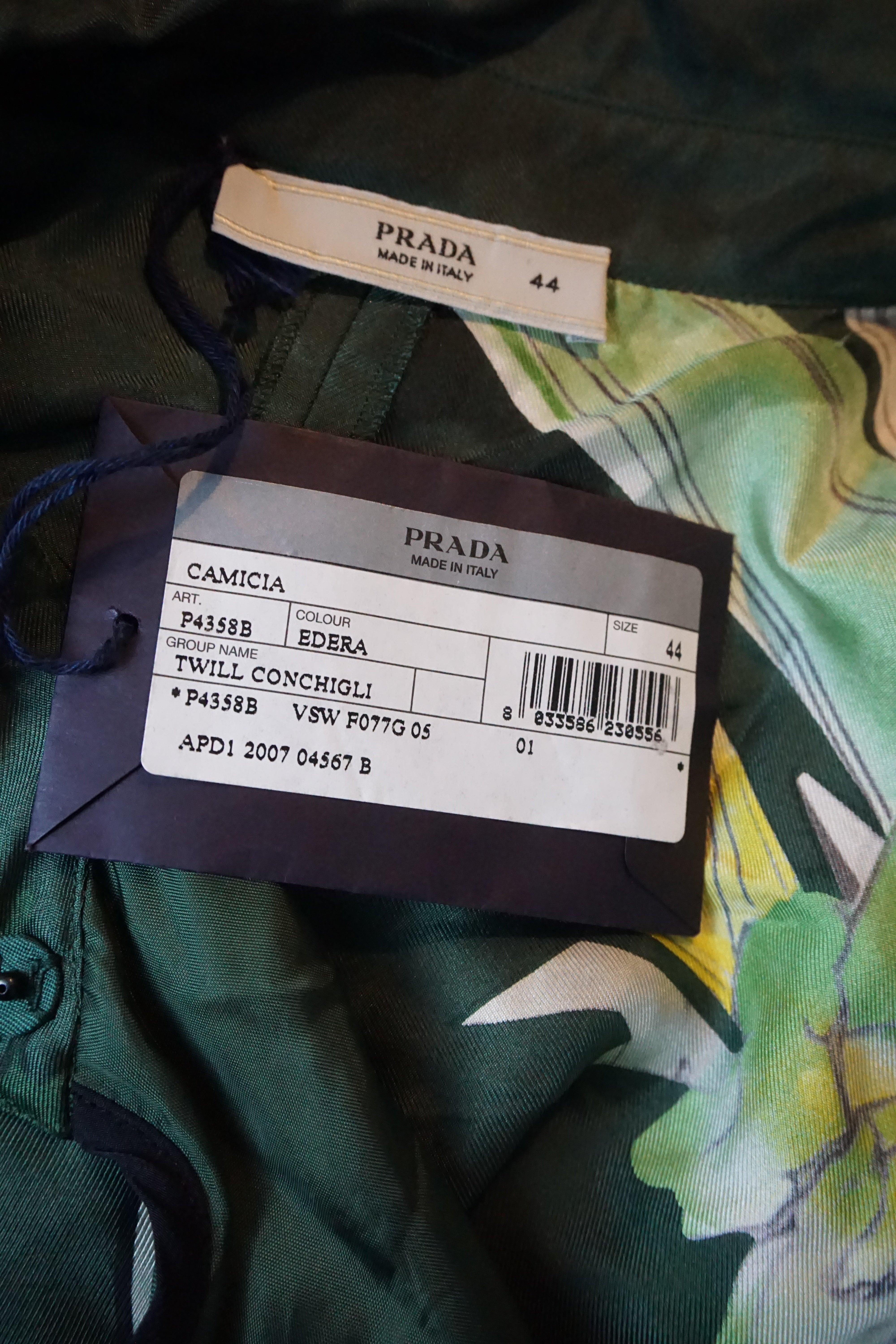 Prada S/s 2008 Fairy Collection Forest Green Artistic Two-Piece Set For Sale 10