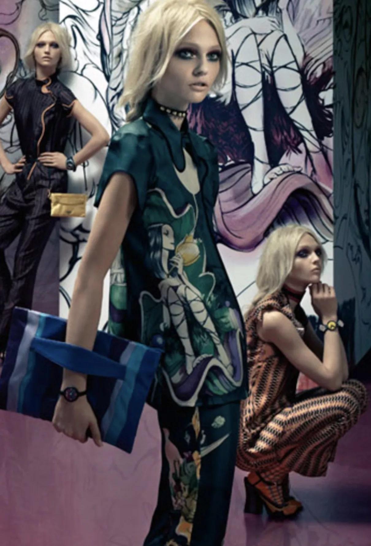 Prada S/s 2008 Fairy Collection Forest Green Artistic Ensemble For Sale 1