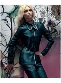 Prada S/s 2008 Fairy Collection Green Striped Flare Pants Ensemble