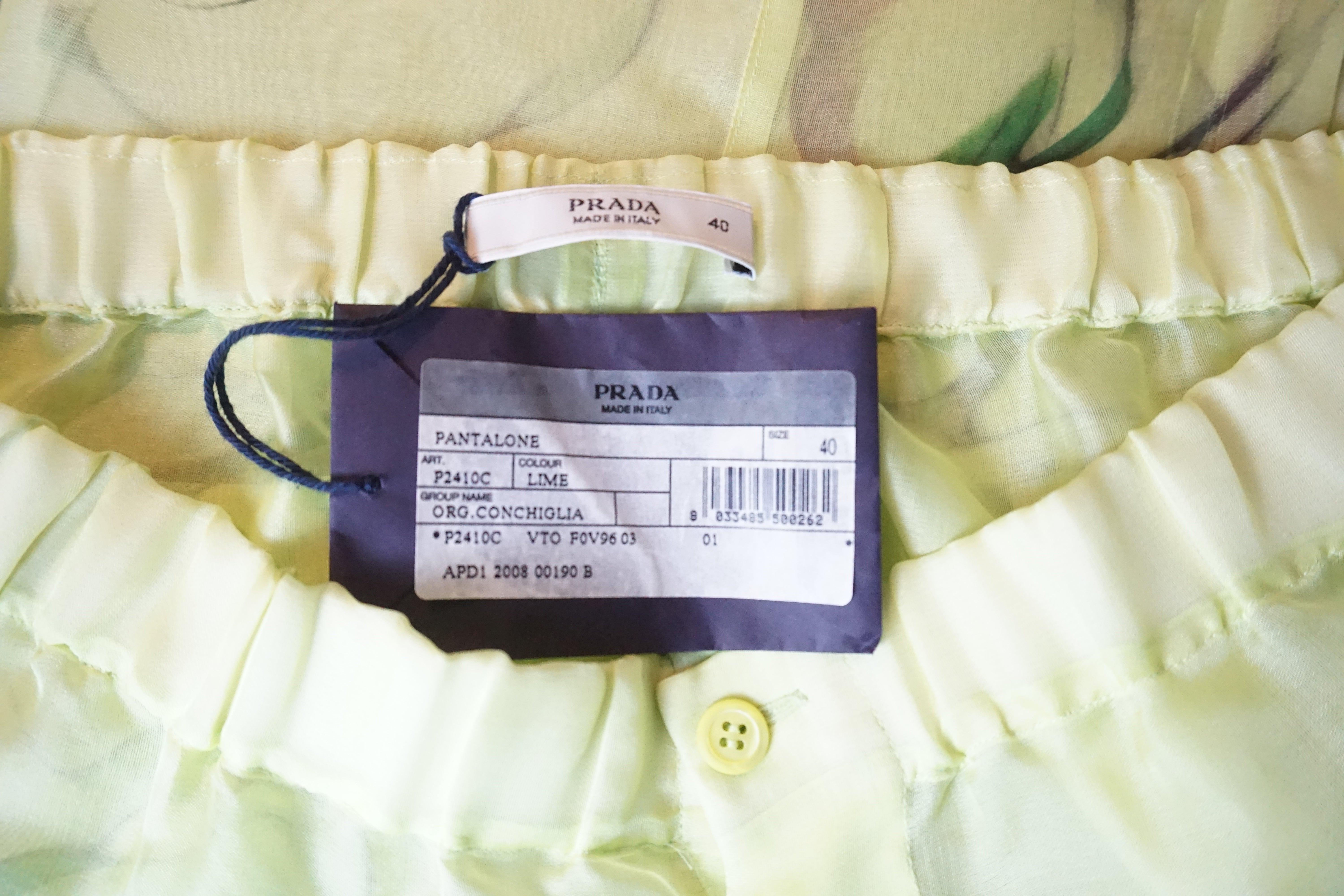 Prada S/s 2008 Fairy Collection Gelb Artistic Chinoise Style Ensemble im Angebot 6
