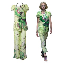 Prada S/s 2008 Fairy Collection Yellow Artistic Chinoise Style Ensemble