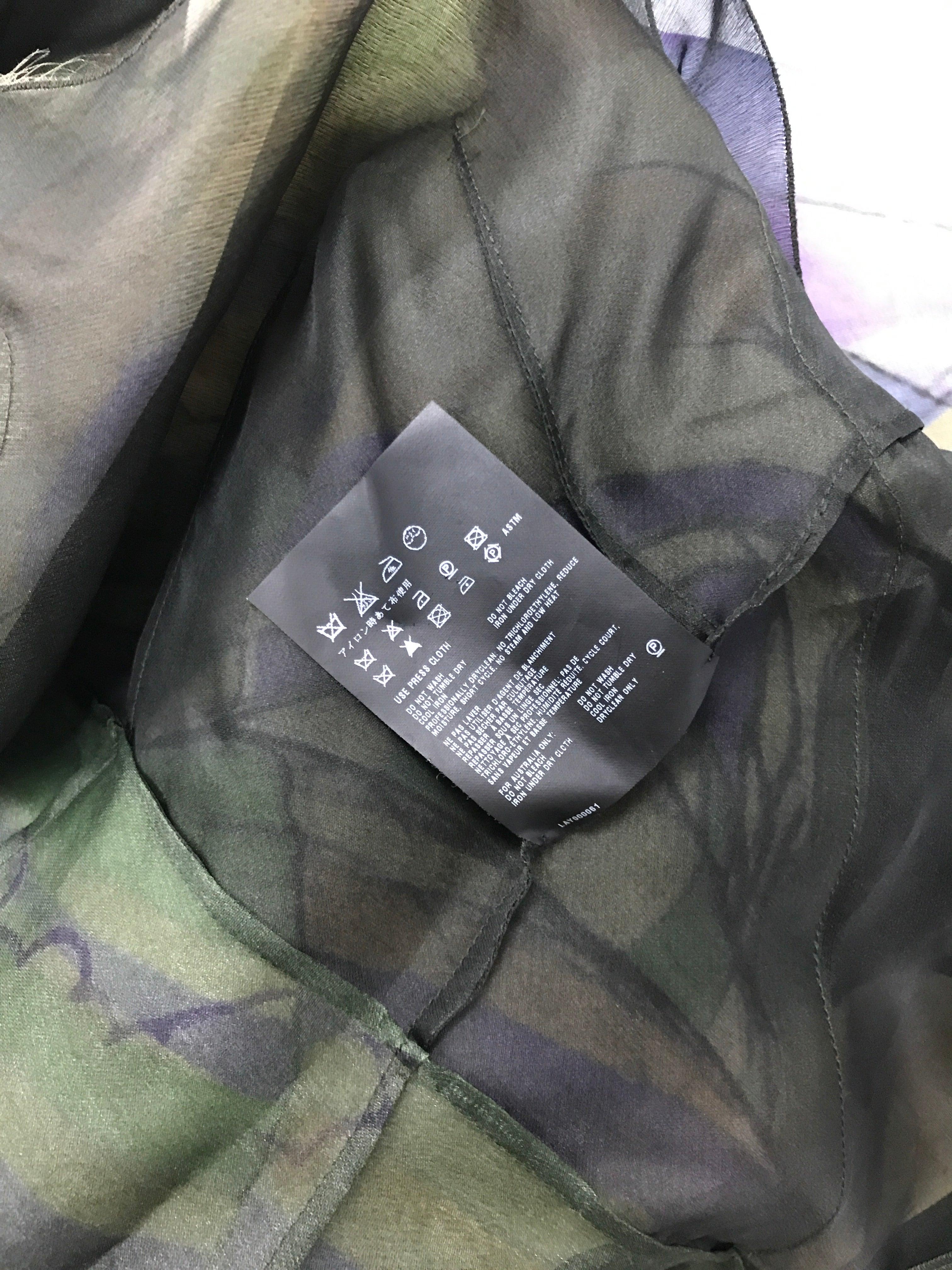 Prada S/s 2008 Fairy Colletion Grünes Fairy Collection Chiffonkleid im Angebot 5