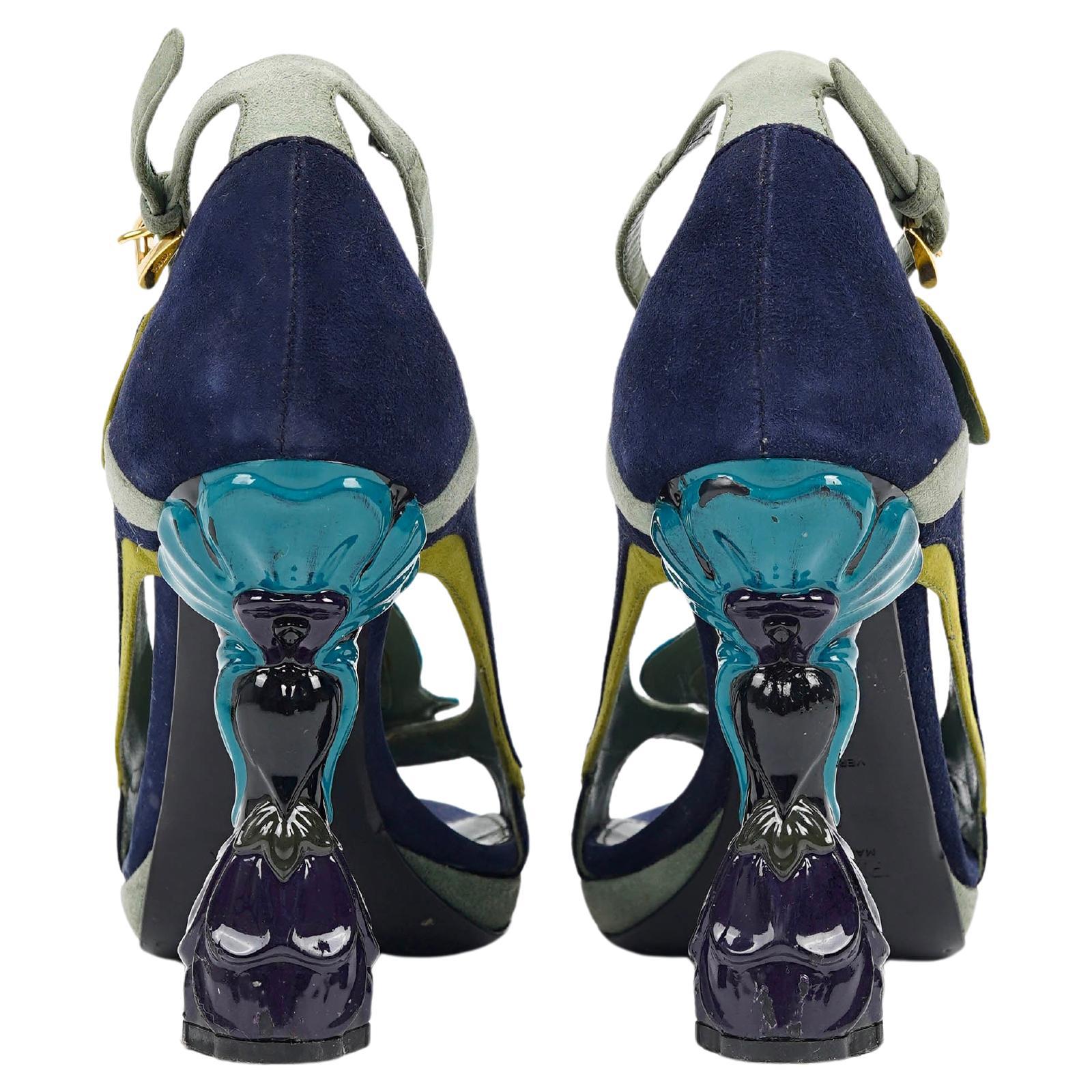 Prada S/S 2008 Fairy Heels – Campaign & Runway Pair With Original Box For Sale 2