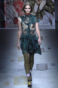 Prada S/S 2008 James Jean Fairy Print Organza Dress