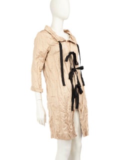 Prada S/S 2009 Beige Scrunched Jacket Size XS