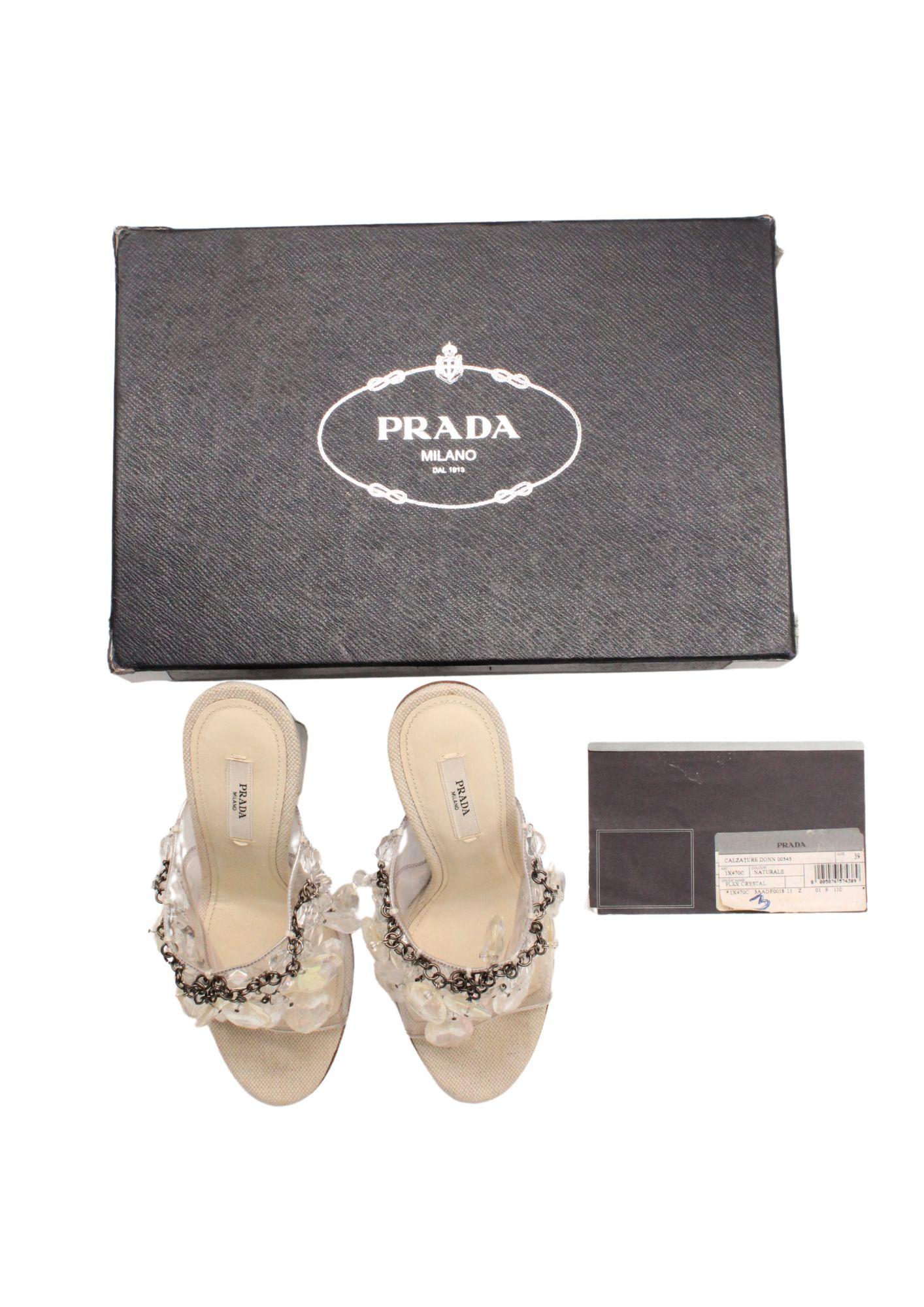 Prada S/S 2010 Plex Lucite Chandelier Mules Runway Sample For Sale 2