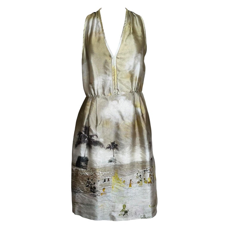 prada halter dress Prada Long Halter Sable Dress