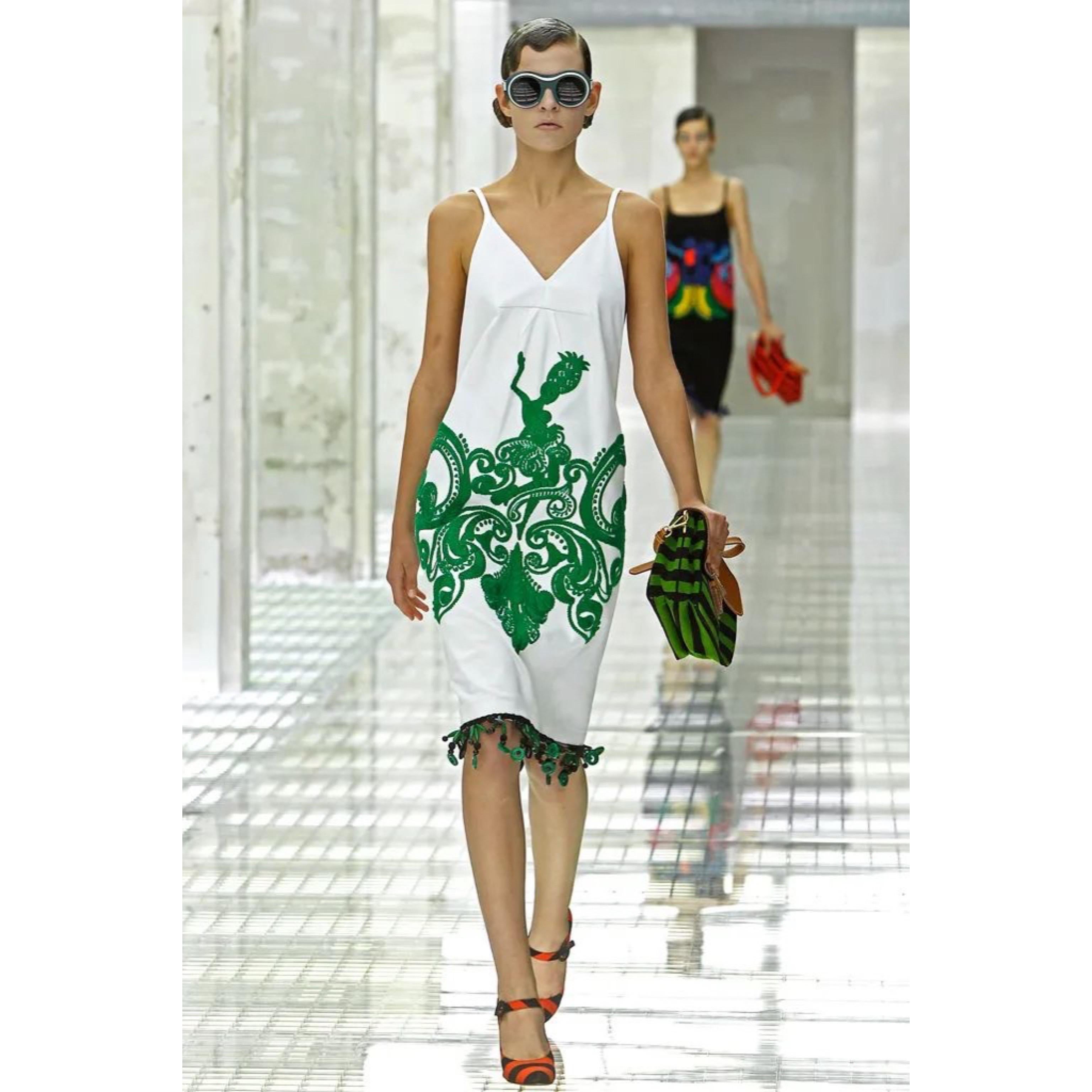 Prada S/S 2011 Runway Look #28 Embroidered Beaded Modern Flapper Dress 5