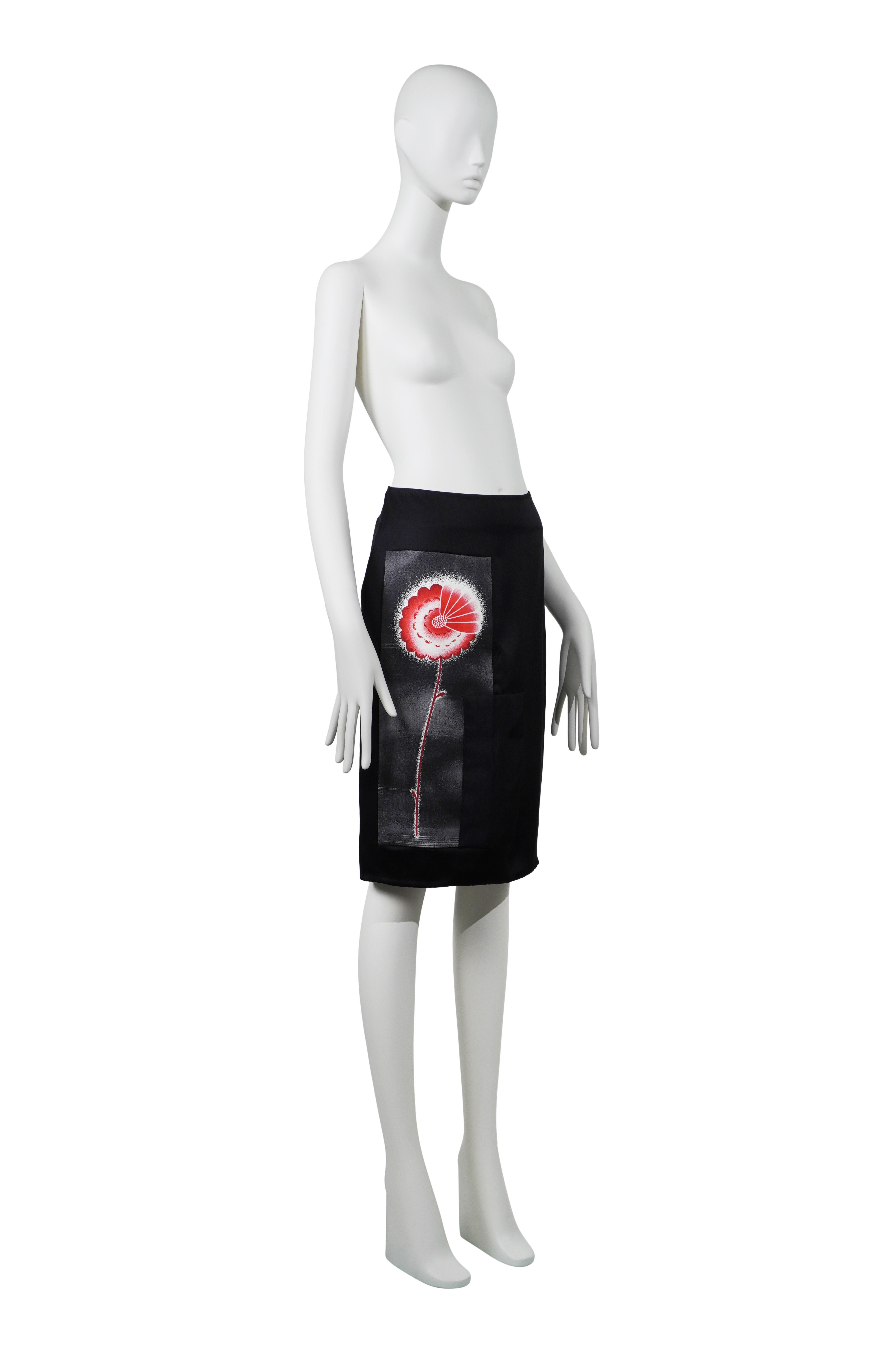 PRADA Gonna a fiori in seta P/E 2013 In condizioni ottime in vendita a Berlin, BE
