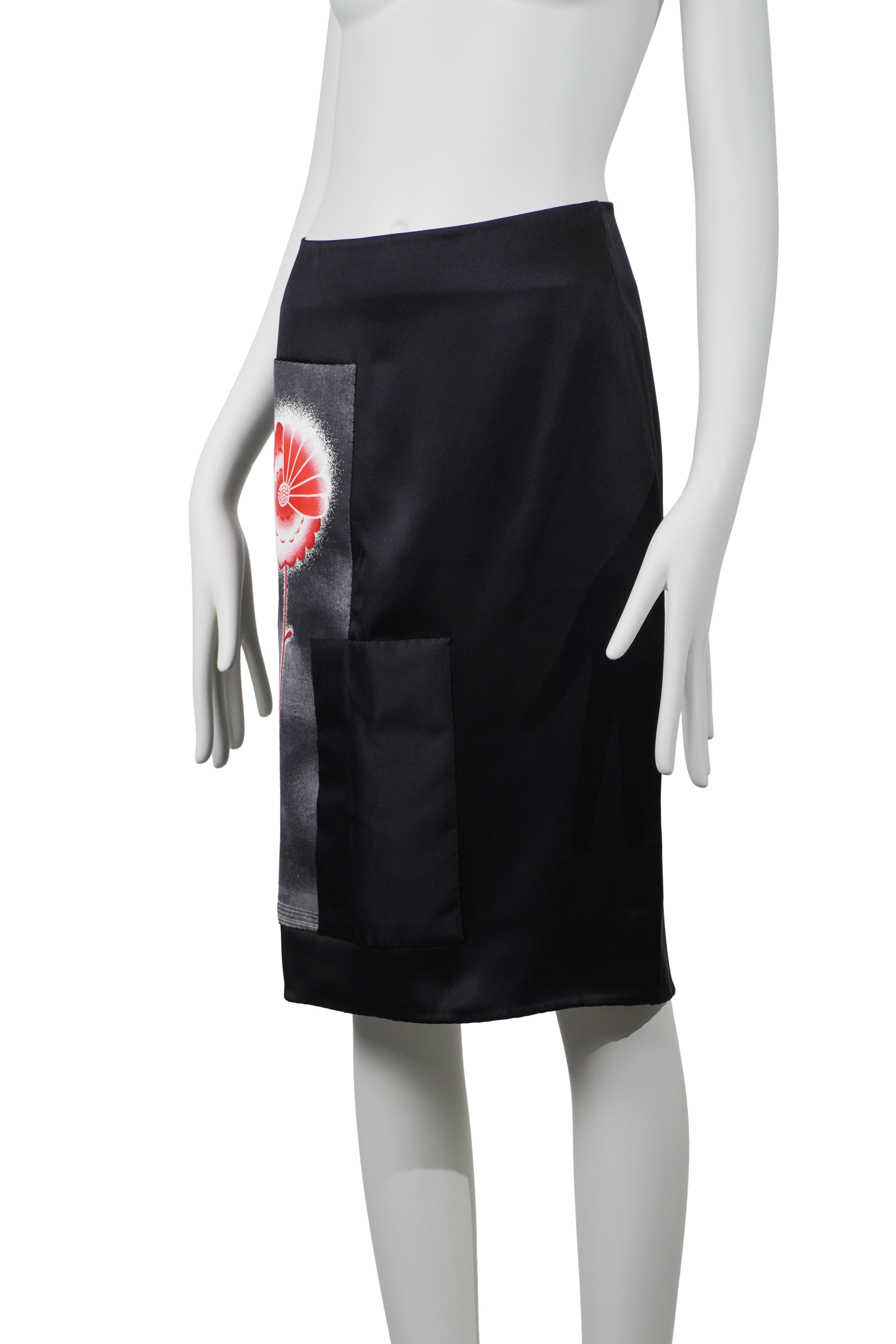PRADA Gonna a fiori in seta P/E 2013 in vendita 3