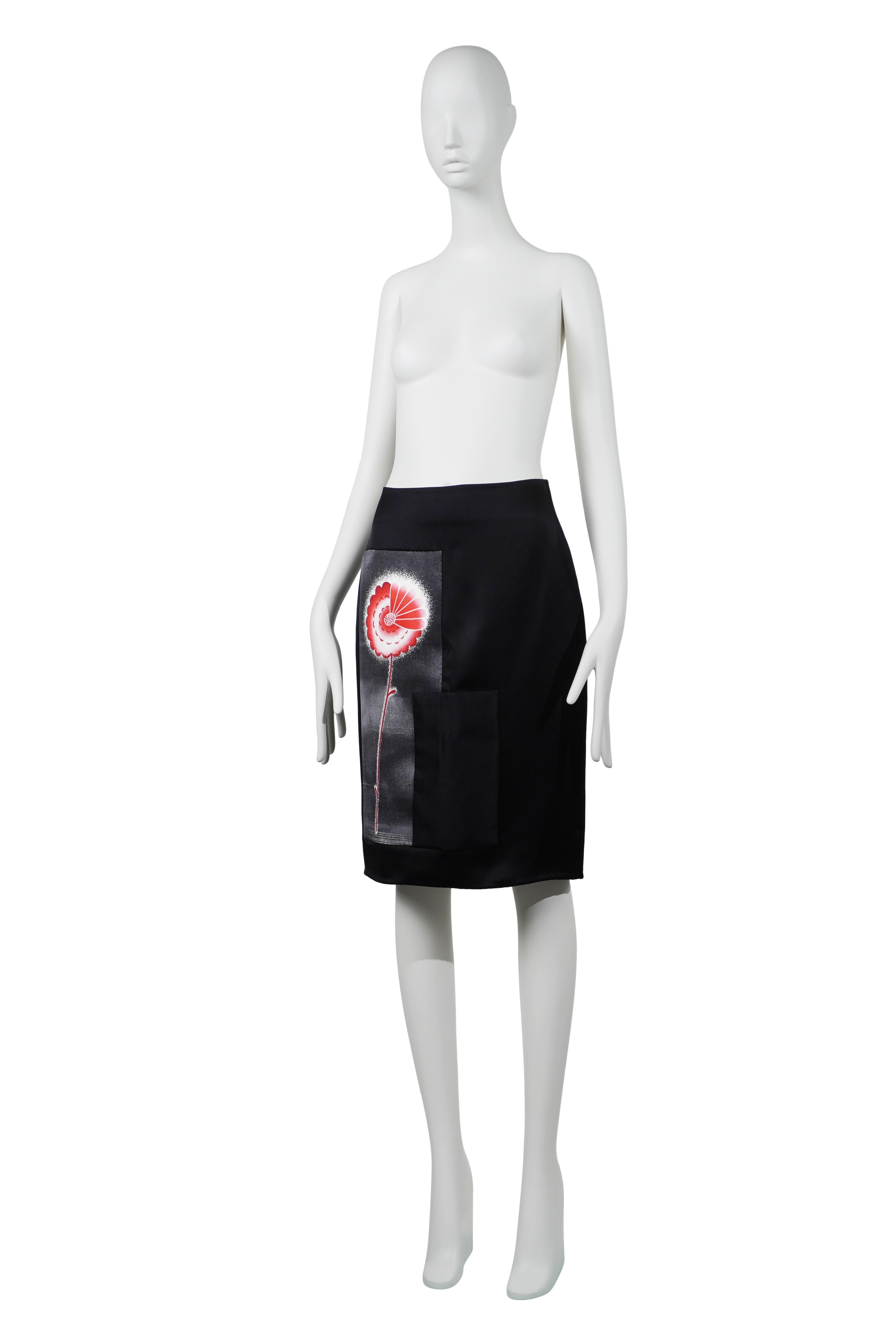 PRADA Gonna a fiori in seta P/E 2013 in vendita 4