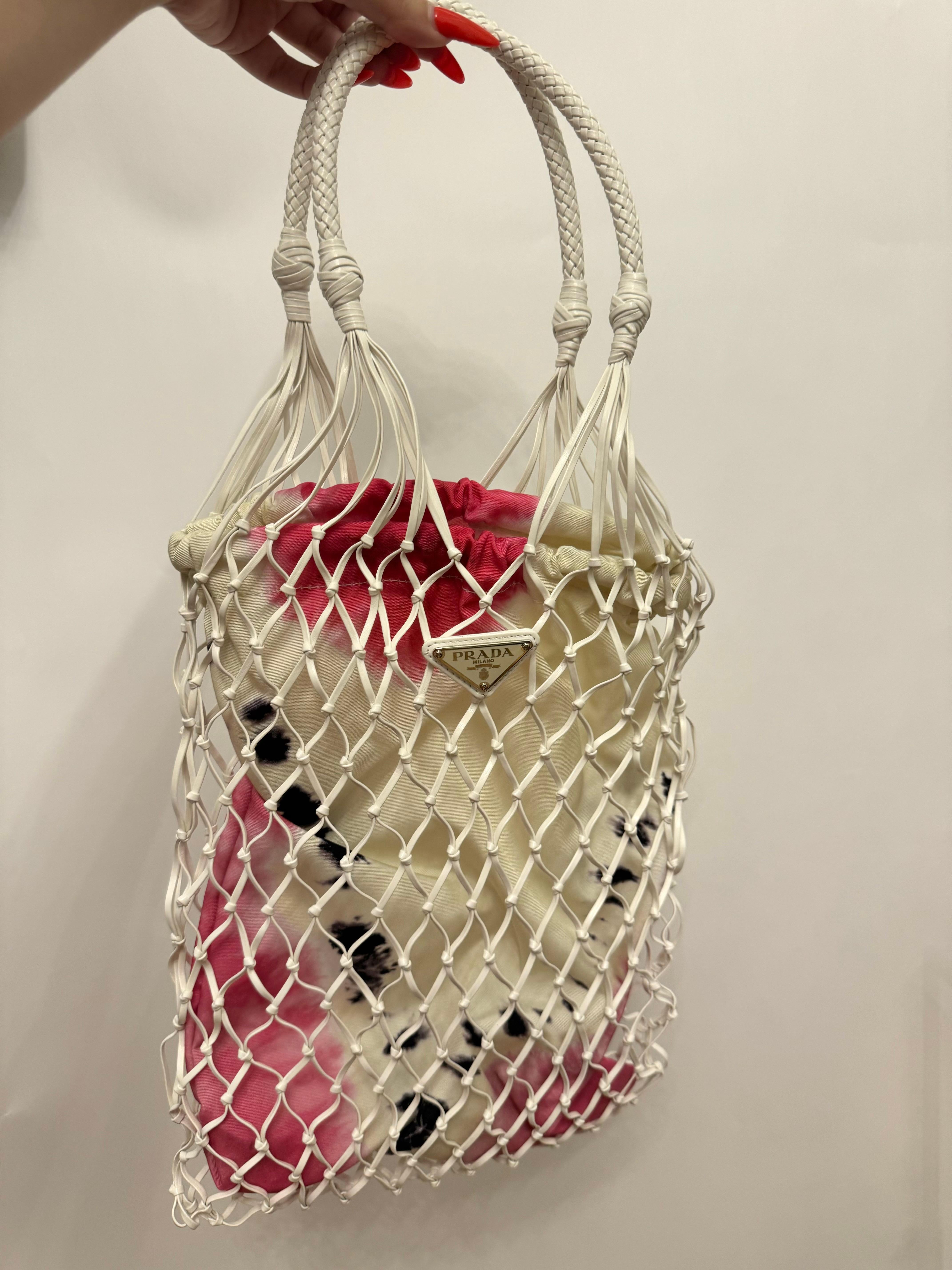 Borsa Prada P/E 2019 Tie Dye Tessuto Rete di Miuccia Prada in vendita 2