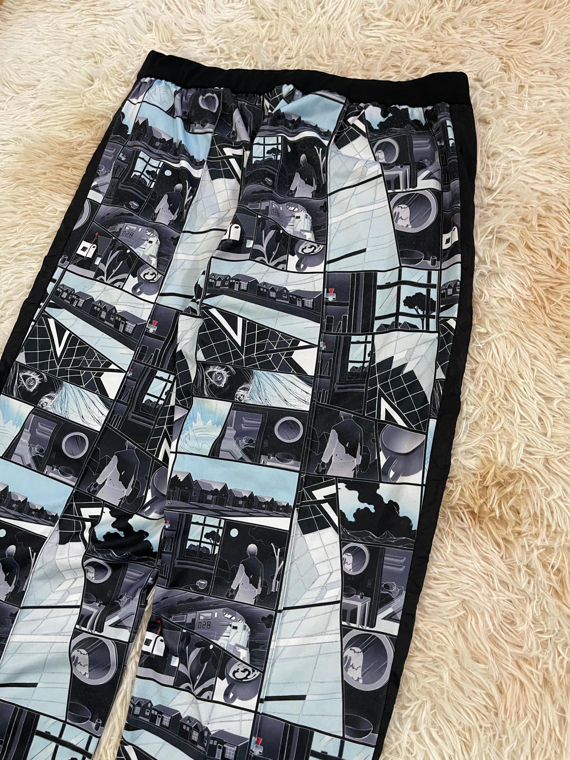 Prada S/S2018 Citylandscape Abstrakte Sweatpants im Angebot 7