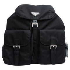 Prada Sac a dos Re Nylon New Edition Medium Black Back Pack Bag Pristine