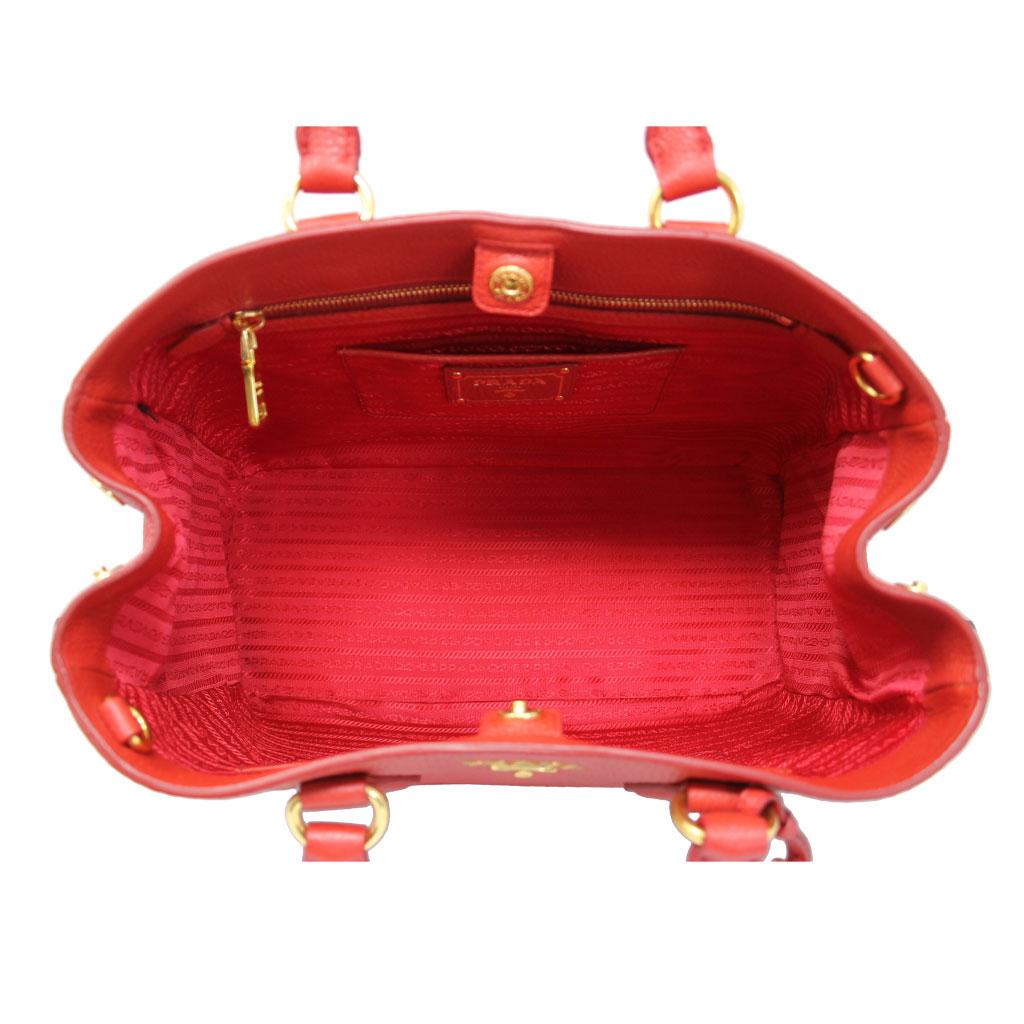 Prada Sacca 2 Mancini Convertible Red Large Tote Bag in Box 4