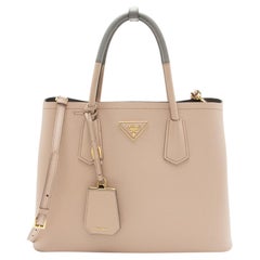 Prada Saffiano Cuir Double Handle Medium Tote