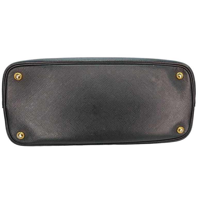 Sold at Auction: Prada Saffiano Leather Shoulder Bag Color Black/Nero