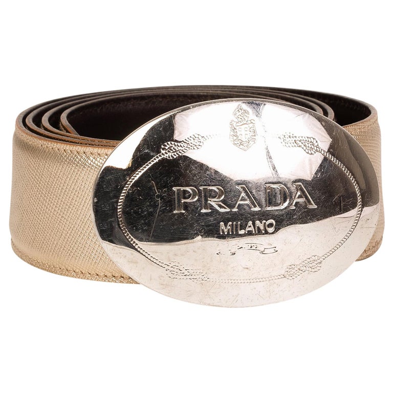 Prada Saffiano Engraved Logo Buckle Belt at 1stDibs | prada belts, prada  belt buckle