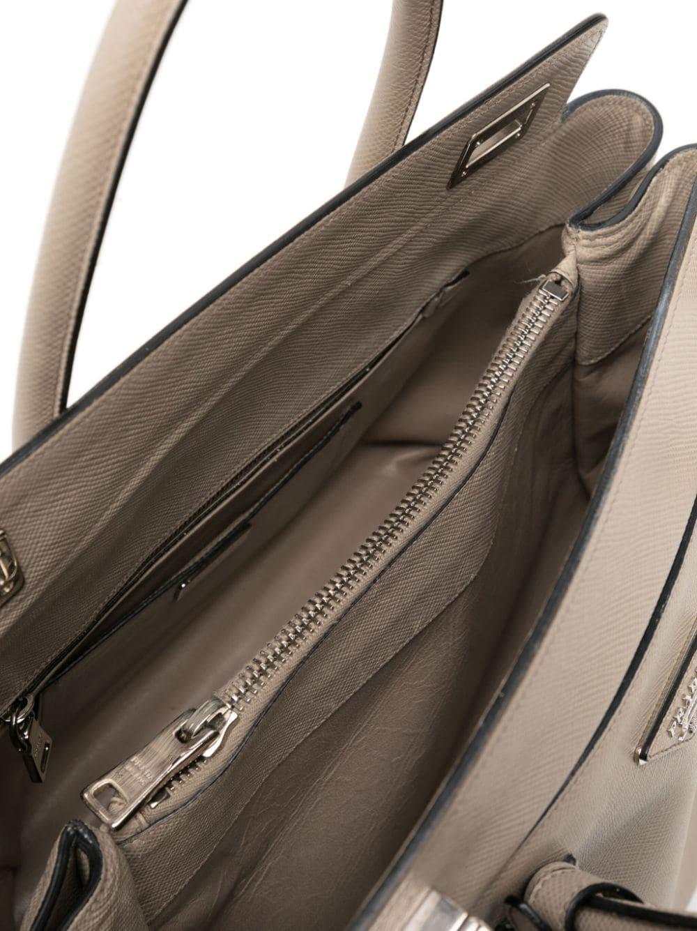 Prada Saffiano Large Twin Handbag  In Good Condition In London, GB