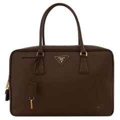 Prada Saffiano Leather Bauletto Bag